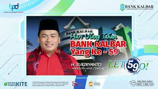 Ucapan Hari Ulang Tahun Bank Kalbar ke-59  (FORKOPIMDA)