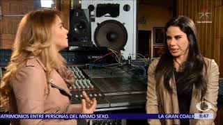 Paola Rojas visitó el estudio de grabación de Lucero y hasta cantaron juntas.