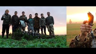 goose hunting seven man limit in half an hour...WITH A BANDED GOOSE!!!