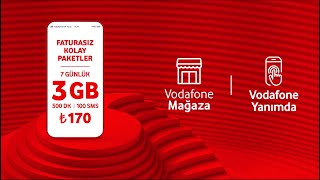 Bütçenize ve İhtiyacınıza Uygun Faturasız Kolay Paketler Vodafone’da!