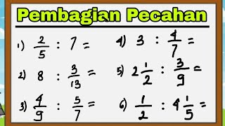 PEMBAGIAN PECAHAN | TIPS MATEMATIKA