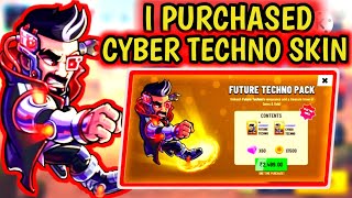 FINALLY I PURCHASED CYBER TECHNO SKIN IN BATTLE STARS || BATTLE STARS CYBER TECHNO PACK