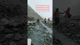 world's Highest motorable road #world #highest  #road #roadtrip #ladakh #biker #community #trending