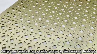 Various hole types and colorful perforated metal sheets for decorative mesh