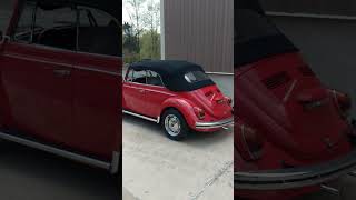 1969 Red Convertible VW "Find-A-BuG" from San Antonio TX #shortsvideo #vw #shorts