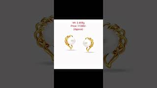 Tanishq Gold Pearl Earrings #JEWELLERY #SHORTS #STATUS #LATEST #TRENDING #VIRAL #4k #WEDDING #BRIDAL