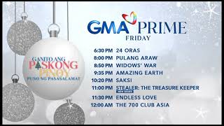 GMA Prime: Friday Schedule [15-NOV-2024]