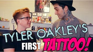 Tyler Oakley gets his 1st TATTOO??