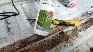 How to remove rust and corrosion from your vans floor with HG Rust Remover for Metal