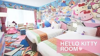 A Meow-velous Hotel Stay in a Hello Kitty Room! (Shinjuku, Tokyo, Japan)