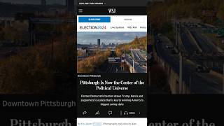 #pittsburgh is the center of the political universe #election #pennsylvania #election2024