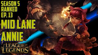 Annie Mid Lane | S5 Ranked | Full Game Commentary | League of Legends | Ep. 13