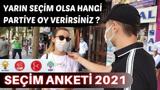 SEÇİM ANKETİ 2021 | YARIN SEÇİM OLSA OYUNUZU KİME VERİRSİNİZ ? | MG RÖPORTAJ