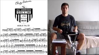 Solo Nº19 - Charley Wilcoxon - The All-American Drummer - 150 Rudimental Solos