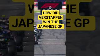 How did Verstappen win the Japanese GP?