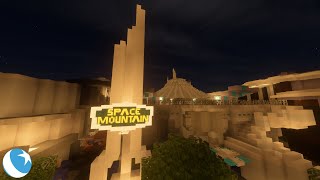 Disneyland in Minecraft - Space Mountain - The Amuse Network