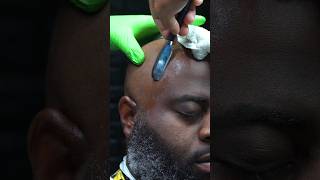 50-Second Transformation: Shaving & Shaping for a Bald & Bearded Look💈🧑🏽‍🦲