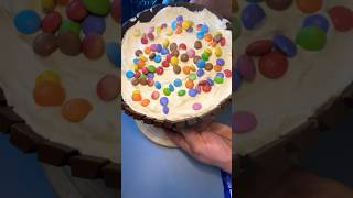 Kitkat & Smarties Cheesecake | Would you eat a slice of this? #shorts