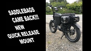 QUICK RELEASE MOUNT FOR YOUR SADDLEBAGS!