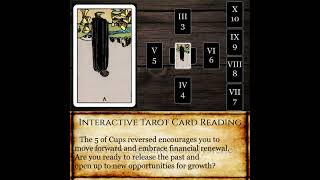 Celtic Cross Wealth: Five of Cups - Position 1 Reversed - Moving On from Losses