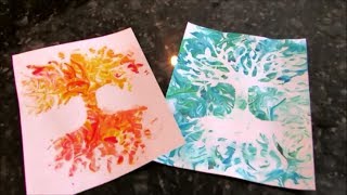 How to make Shaving Cream Prints- ABSTRACT TECHNIQUE