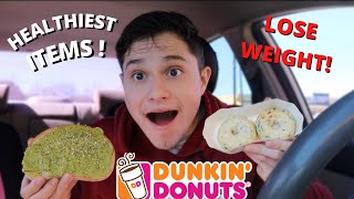 The HEALTHIEST Food Items To Order At Dunkin Donuts!!!! | Back & Chest Workout!!