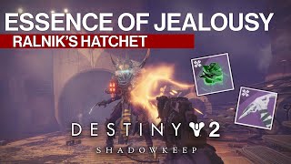 Destiny 2 Ralniks's Hatchet Essence of Jealousy Night Terror Sword