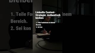 LinkedIn Content-Strategie: Authentisch bleiben #linkedin #linkedincontent #contentstrategie