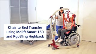 Chair to Bed Transfer using Molift Smart 150 and RgoSling Highback