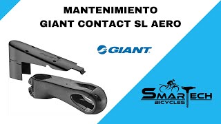 Cómo hacer mantenimiento a las cajas de dirección y espigas GIANT CONTAC AERO SL - SLR - STEALTH