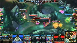 Gambit Cabochard Diana VS SK Fox Katarina Highlights   2015 EU LCS Spring W9D2