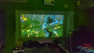 Xelectron Y8 Plus Projector Projection Quality On  Room Light