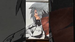 madara uchiha drawing ✨ || naruto drawing || #anime #drawing #shorts #art