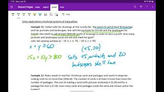 Solve Applications Involving Systems of Inequalities