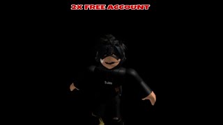 2X Roblox Account avatar outfits | 🖤