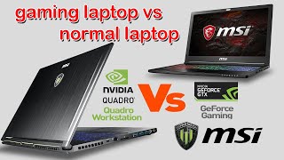 gaming laptop vs normal laptop