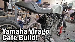 1981 Yamaha Virago 750 Cafe Build - R6 Front End - Vlog 73