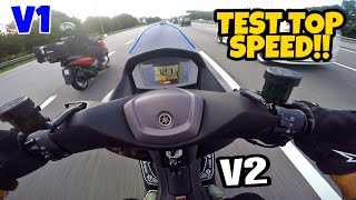 #785 FIRST RIDE BERSAMA GENG NMAX! | TEST TOP SPEED! |PETRONAS