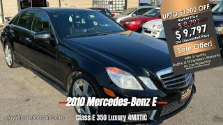 SOLD - 🌟2010 Mercedes-Benz E 350🌟, Unveiling Timeless Elegance and Performance!