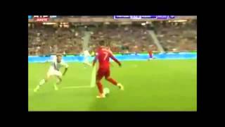 شاهد مرواغة رائعة لرونالدو في مباراة روسيا 2013/6/8