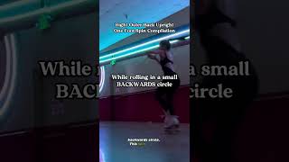 Here is an explanation of The Right Outer Back Upright One Foot Spin✨#rollerskating #figureskating