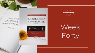 Week Forty Leadership Video Planner - Ginger Bell