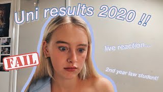 live reaction: opening second year law degree uni results !!