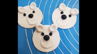 ''Happy Bears'' Fondant Bears ( By Ovenish Delights) #customisedcupcake #kidbirdaycupcakes