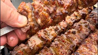 Бомбически вкусный, сочный и нежный слоеный шашлык