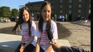 BBC Breakfast live Granary Square Olympic Torch Visit