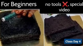 How to cut thin layers of Cake without tools. Cake banane keliye layer cutting tips & trick