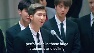 I was watching this legendary speech live on 24th Sept 2018 and I'm very proud of them💜