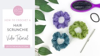 Easy Crochet Scrunchie! How to Crochet Scrunchies - A Quick Crochet Hair Scrunchie Free Pattern