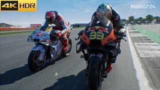 MotoGP 24 - 120%AI Race British GP 2024! - Marc Marquez (Gresini Racing) Race Gameplay [4K60FPS]